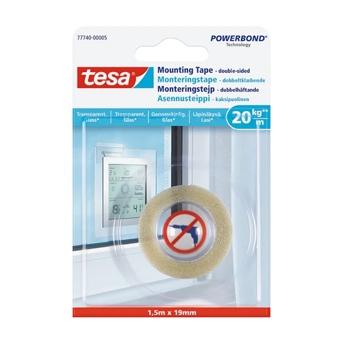 סרט דו צדדי לזכוכית Tesa 77740