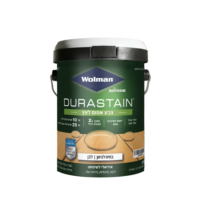 צבע אטום לעץ - Durastain על בסיס מים