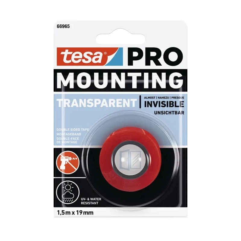 סרט דו צדדי שקוף 66965 Tesa PRO