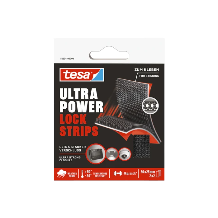 Tesa 55234 זוג רצועות נעילה דביקות