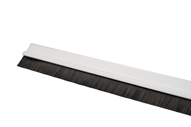 סף לדלת PVC + מברשת לבן