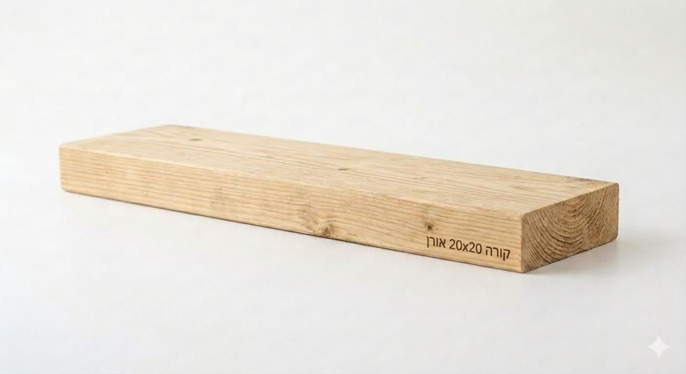 קורת עץ אורן 5×20 ס"מ — גושני