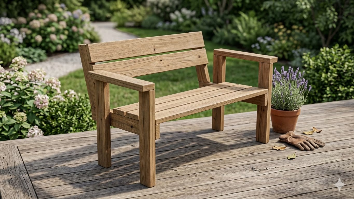 ערכת DIY — ספסל גינה זוגי